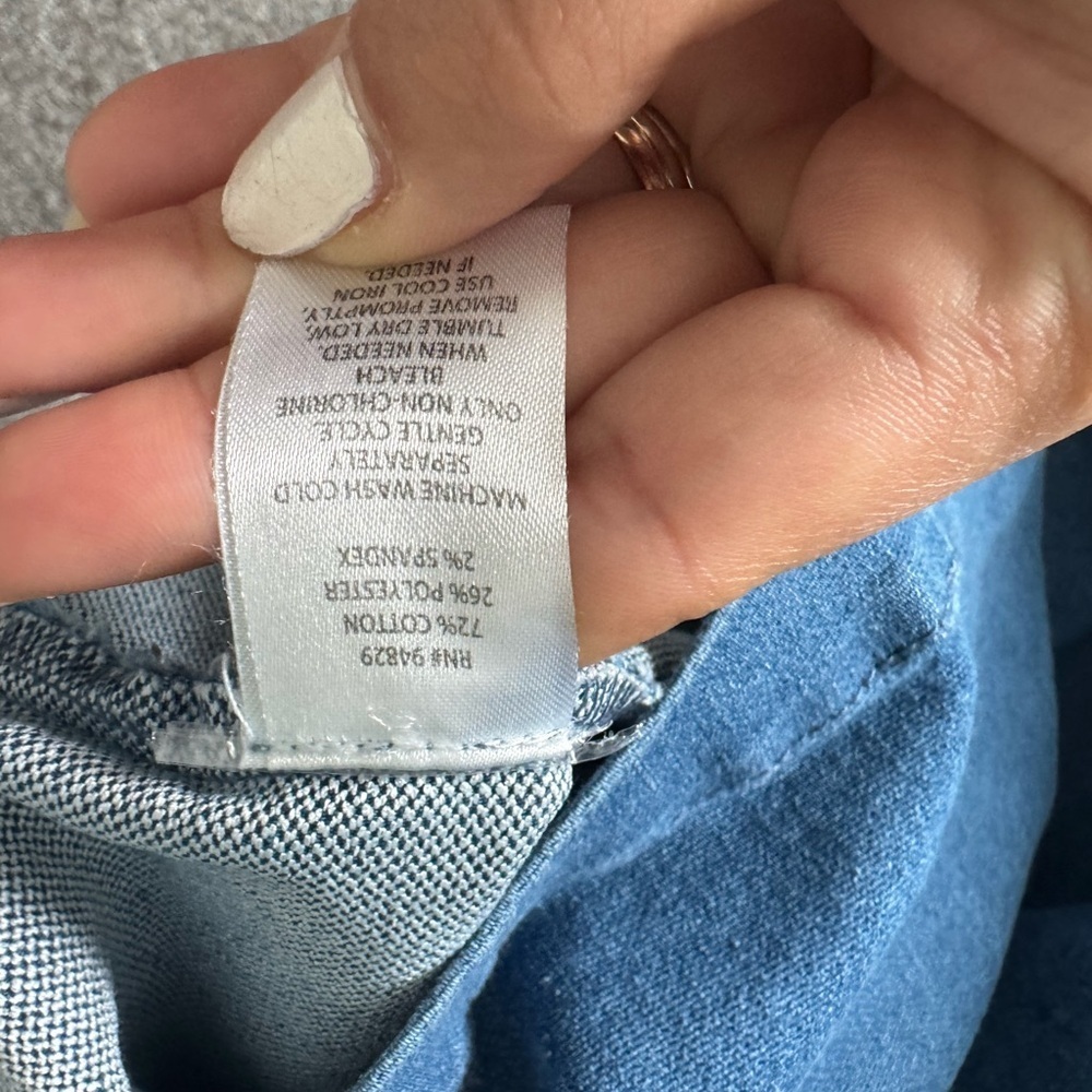 Derek Heart Blue Denim Mini Dress - Picture 4 of 6